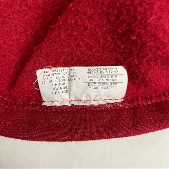 Casino Jackpot Crewneck Pullover Sweatshirt Womens Size Large Red Gambling Hanes - Picture 6 of 6